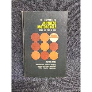 VINTAGE Chilton's Japanese Motorcycle Repair & Tune-Up Guide 1968 Printing